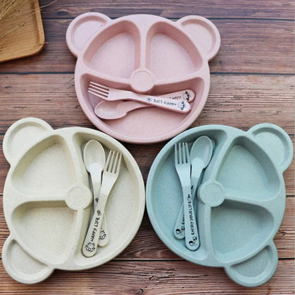 Children's silicone food plate