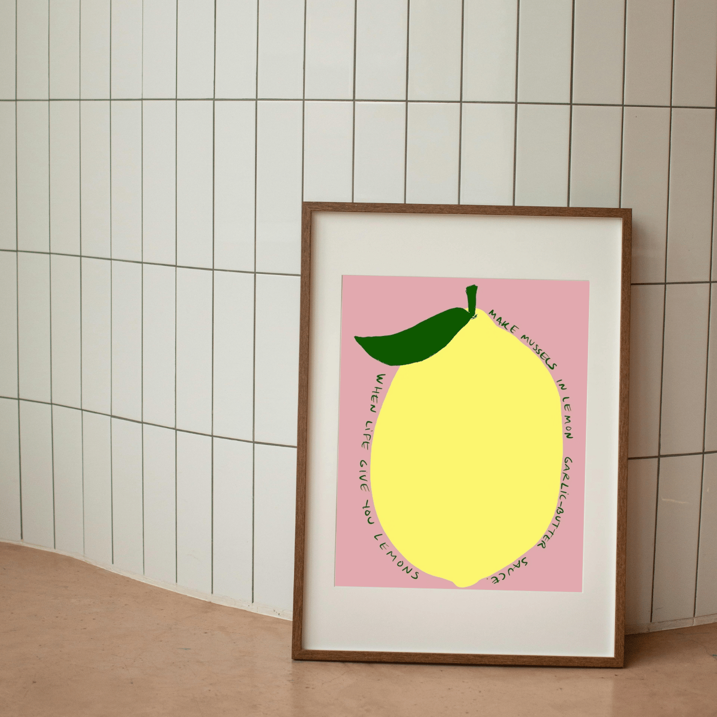 Lemon wall art